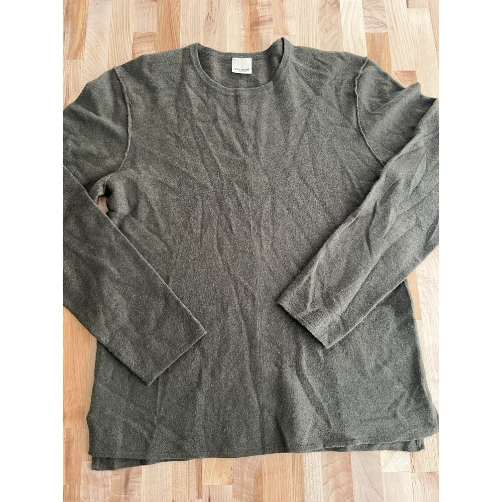 Baldwin Kansas City Pullover Long Sleeve Crew Neck Lightweight Wool Sweater S